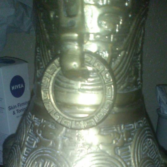 Solid Bronze Grecian Antique Lamp AND Versace Gift - Picture 6 of 8